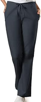 Cherokee Scrub set for women Traditional Fit Dolman Sleeve, V-neck Top 4700 Natural Rise Flare Leg Drawstring Pant 4101