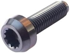 Compatible With 6Pcs Titanium BBS Split Rim Bolts M7*24 Mm 12 Point Hea D Screw Ti6Al4V Two-Piece Three Pieces Wheel Hub Ti Fastener(Black,M7x24)