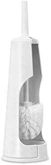 White: Brabantia Bathroom Toilet Brush and Holder