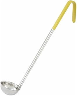 Winco Yellow Stainless Steel Ladle Handle, 1-Ounce, Medium