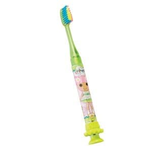 Sunstar Lalaloopsy Timer Light Toothbrush with Suction Cup, 3 Assorted Designs/Characters, 6/Pk