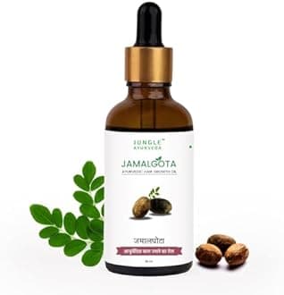 JVNX Jamalgota Ayurvedic Hair Oil – Natural Herbal Blend with Amla, Bhringraj, Camphor & Garlic – Paraben-Free – Unisex Scalp Care – 30ml