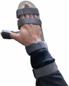 aluminium Wrist Hand Support Static Cockup Splint for Stroke, Paralysis, Arthritic Diseases, and Fractures (For Right Hand, One Size)