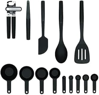 KitchenAid KQ439BXOBA Universal Tool and Gadget Set, Plastic, Black