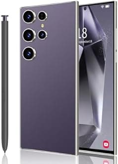 C24 Ultra Smartphones,8GB RAM 256GB ROM Cell Phones,5G Full Netocm 6800mAh Battery+6.8" Display 120Hz 64MP Camera,10-Core High-Performance chip Phone（Phantom Purple）
