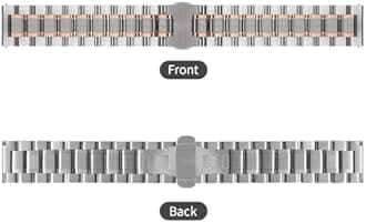 TStrap Metal Watch Strap 20mm – Black Quick Release Watch Bands for Men Women - Solid Stainless Steel Smart Watch Bracelet Replacement Polished -12mm ... 20mm 22mm 24mm