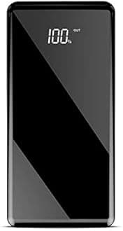 50000mAh Power Bank High-capacity Portable Outdoor Travel Powerbank Poverbank Mobile Phone Fast Charger for Xiaomi Mi IPhone Tablet Case (Color : Black)