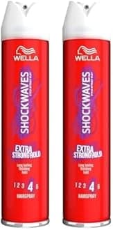 Wella Shockwaves Extra Strong Hold Control Hairspray, 250ml