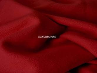 VAS COLLECTIONS? 300 TC All Season Solid/Plain Lightweight Polar Fleece Double Bed Blanket (230 x 230 cm, Maroon & Red)