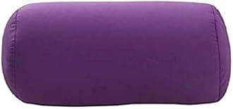 Microbead Bolster Tube Pillow Travel Essentials Body Cushion Cylinder Bean Bag Throw Pillow Neck Arm Back Support for Plane Car Travel Recliner Sleeping Home Gift (Purple)