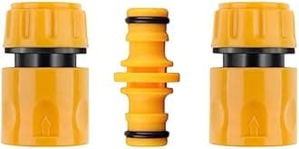 CZSYZCZS Hose Fitting Double Male Hose Connectors and 2PCS End Quick Connectors for Hose Pipe Fitting 1/2/ / Plastic Tap Connector (Quick Connector+Double Male Connector)