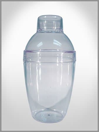 Plastic 4 Ounce Mini Cocktail Shaker Sets (6 Sets)