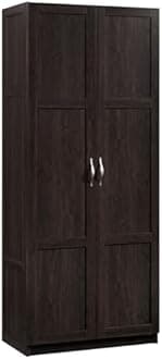 Sauder 419496 Miscellaneous Storage Storage Cabinet, 29.61" x D: 16.02" x H: 71.50", Cinnamon Cherry finish
