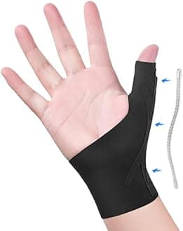 Thumb Wrist Brace Copper Compression Stabilizer Thumb Support Spica Splint for Carpal Tunnel, Arthritis, Tendonitis and TFCC Pain Relief - Women & Men - Fits Left or Right Hand - Breathable, Soft and