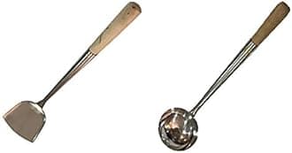 Sunrise Commercial Grade Wok Shovel 16.75" (#3) & Ladle 16.75" (#3)) Set