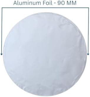 SMART PACK Aluminum Foil for Packing of HDPE (Without Transparent) Plastic Jars Material | Sealing, Bottle Packing, Silver Foil | One Piece Seal Liner | Size 90MM with 1000Piece