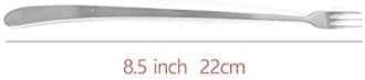 [JSeven] Long Handle Forks, Stainless Steel Dessert Forks, Fruits, Pickles Forks, Fancy Table Forks (12 Pcs)
