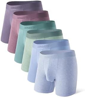 SEPARATEC Valentines Day Underwear For Men Dual Pouch Boxer Briefs Soft & Moisture Wicking Rayon From Bamboo Underwear men