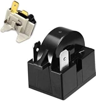M&M HARIS Compressor Relay (2 Pin) + Overload Protector Suitable for Single Door & Double Door Refrigerators. (100 Ltr to 350 Ltr)