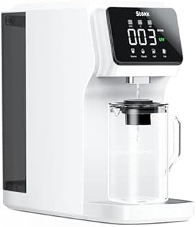Stokk - UV Reverse Osmosis Water Filter, Pitcher Alkaline Mineral Booster, 6 Stage RO Water Filtration System, Home Water Purifier for PFAS Pb TDS, BPA Free, No