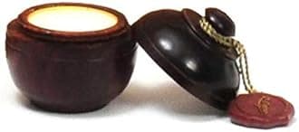 Natural Solid Perfume Body Musk In Wooden Jar - 6 gm (White Musk)