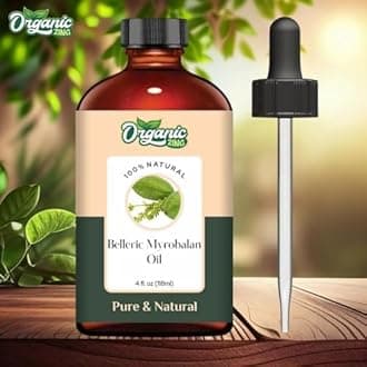 Organic Zing Belleric Myrobalan (Terminalia bellirica) Oil | Pure & Natural Essential Oil for Skincare & Hair care - 118ml/3.99fl oz
