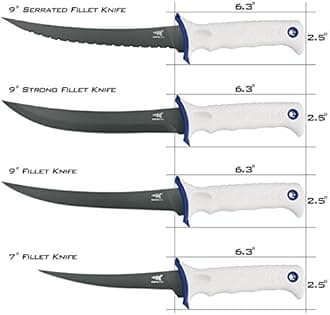 KastKing Spartacus Fillet Knife, Razor Sharp 8Cr14 Stainless-Steel Blade, Boning and Food Prep Knives, Durable/Comfortable Handles, Protective Sheath, Perfect for Fresh or Saltwater