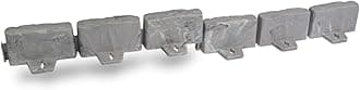 EasyFlex No-Dig Landscape Edging with Anchoring Spikes, 2.7 in. Tall Decorative Stone-Look Garden Border, 60 Foot Kit, Slate Gray