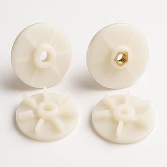 Mixer Grinder Motor Coupler Suitable for All Six Teeth Mixer Grinders Motor 2 Set of 4PCS (White) Universal size Mixer Grinder Parts Repairing, 6 Teeth mixer and mixer jar coupling