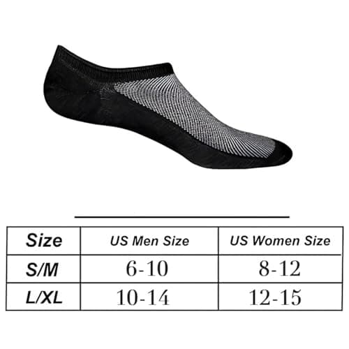 Faustine No Show Socks Ankle Low Cut Socks for Mens, Non Slip, 8 Pairs 16 Pairs