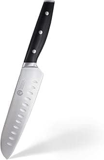 MasterChef Santoku Knife 12" with High Carbon Stainless Steel Blade and Triple Riveted Handles, Professional Quality Kitchen Knife for Precision Cooking at Home, Perfectly Balanced, Razor Sharp