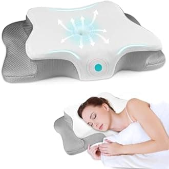 Cervical Pillow for Neck and Shoulder,Contour Memory Foam Pillow,Ergonomic Neck Support Pillow for Side Back Stomach Sleepers with Pillowcase