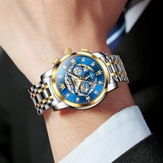 OLEVS Ladies Luxury Gold Silver Stainless Steel Quartz Watch Waterproof Date