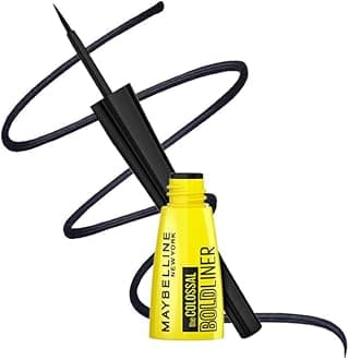 Maybelline New York Colossal Bold Liner - Black, smudge-proof and water-proof Long-lasting eyeliner. Maybelline New York Colossal Bold and dark eyeliner is for everyday use | 3ml