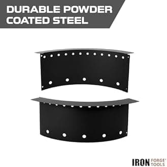 Heavy Duty Metal Smokeless Permanent Fire Pit Ring 24 inch Outer/18 inch Round Fire Pit Insert Liner for Outdoor, Firepits for Outside, Fire Pit Ring (24x18x10 Inch), Patent Pending