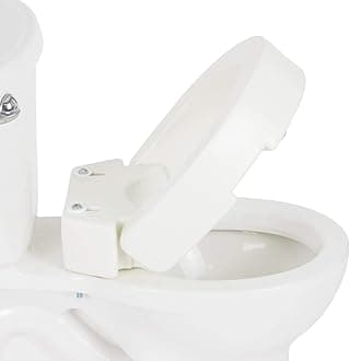 Vive Raised Toilet Seat (Standard, Adds 3.5 Inches) - Elevated Toilet Seat Riser & Extender for Seniors & Handicap - High Rise Toilet Extension for Elderly - Portable Commode Toilet Booster for Adults