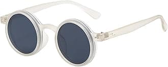 Adjustable Tint Sunglasses Round Polarized with Built-In ND Filter,Adjustable Retro Sunglasses for Men 1-9 Gears Manual