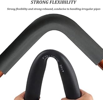 Plerile Water Pipe Insulation, Self Sealing Foam Rubber Pipe Wrap, ID 25-108mm Thickened Insulation Tube For Plumbing, Air Conditioning Ducts, Fitness Grip Support (Size : 25mm*20mm)