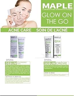 Maple SEBUM Cream 50 mL Moisturizes, soothes and regulate a sebum production of oily skin and skin with imperfections, 1.7 fluid_ounces