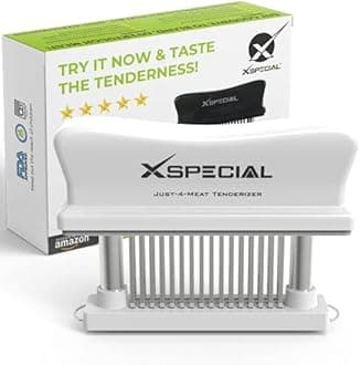 Kitchen Meat Tenderizer Tool 48 Blades Stainless Steel, Easy to Use & Clean - Kitchen Gadgets Tools with Sharp Needle Makes The Toughest Steak Tender - No More Hammer, Meat Pounder Or Mallet