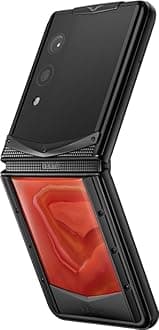 VERTU Quantum Flip Agate Series Android Smartphone,Snapdragon 8 Gen 4,6.9" OLED 120Hz Display,16GB RAM 1TB Storage,Quantum Privacy System,65W Fast Charging,Dual Screen Design(Phoenix Flame)