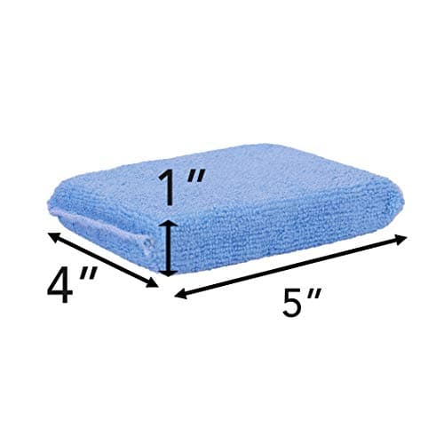 CALPALMY Blue Professional Microfiber Tile Sealer Applicator Pad (6 Pack) - Perfect Tool for Tile, Natural Stone, Marble, and Granite Sealers
