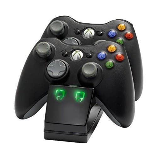 [New Version] Taister USB Dual Charging Dock Charger Station for Controller Smart Charger with 2pcs Rechargeable Battery