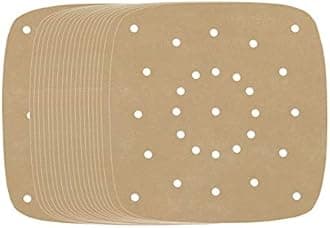 Air Fryer Parchment Paper, Set of 200, 8.5 Inch Unbleached Perforated Square Air Fryer Liner Sheets for Airfryer, Steaming Basket and More(7.5/8.5/9.5in Available)
