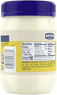 Best Foods Mayonnaise for Delicious Sandwiches Real Mayo Gluten-Free Sandwich Spread, Rich in Omega-3 ALA 15 oz (Pack of 2)