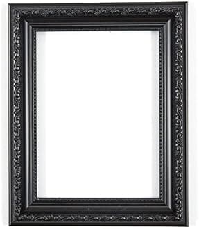 Black (29.7x42cm) (16.05"x11.75") A3 Ready to hang Ornate Shabby Chic Picture/Photo/Poster frame with MDF backing board and High Clarity Styrene Shatterproof Perspex Sheet