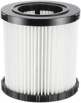 DCV581H DCV580H Vacuum Filter for DEWALT 20V MAX Shop Vac Cleaner Cordless and Corded Portable 2 Gallon Wet Dry Vacuum, Washable and Reusable Hepa Replacement Filter, 1 Pack