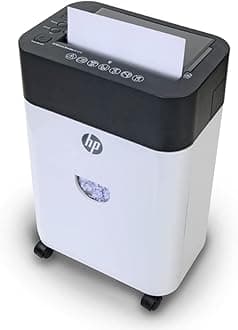HP - Paper Shredder Micro Cut, 120-Sheet Auto Feed, Shreds Credit Cards & Staples, Heavy Duty Paper Shredder for Home Use with 4.5 Gallon Basket