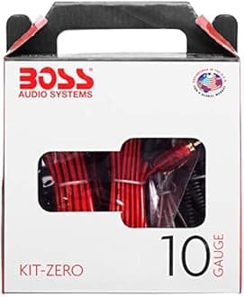 BOSS Audio KIT-Zero 10 Gauge Amplifier Installation Wiring Kit