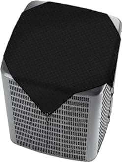 Windscreen4less 28"x28" A/C Unit Cover Winter Waterproof Air Conditioner Compressor Condenser Cover with Bungee Cords for Outside